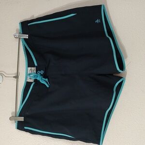 Original Penguin Black And Teal Board Shorts Size 36